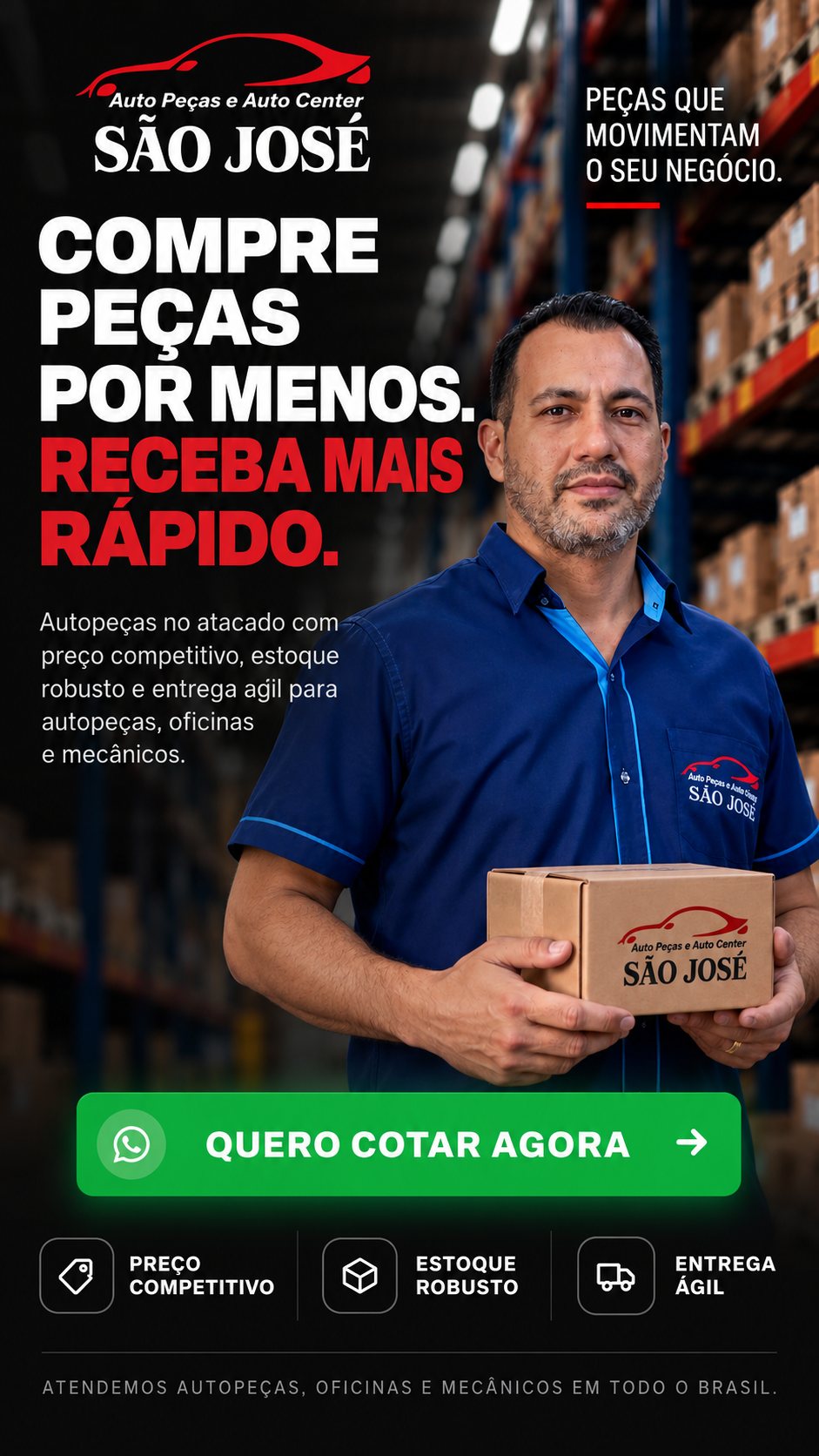 São José Auto Peças: compre peças por menos e receba mais rápido.